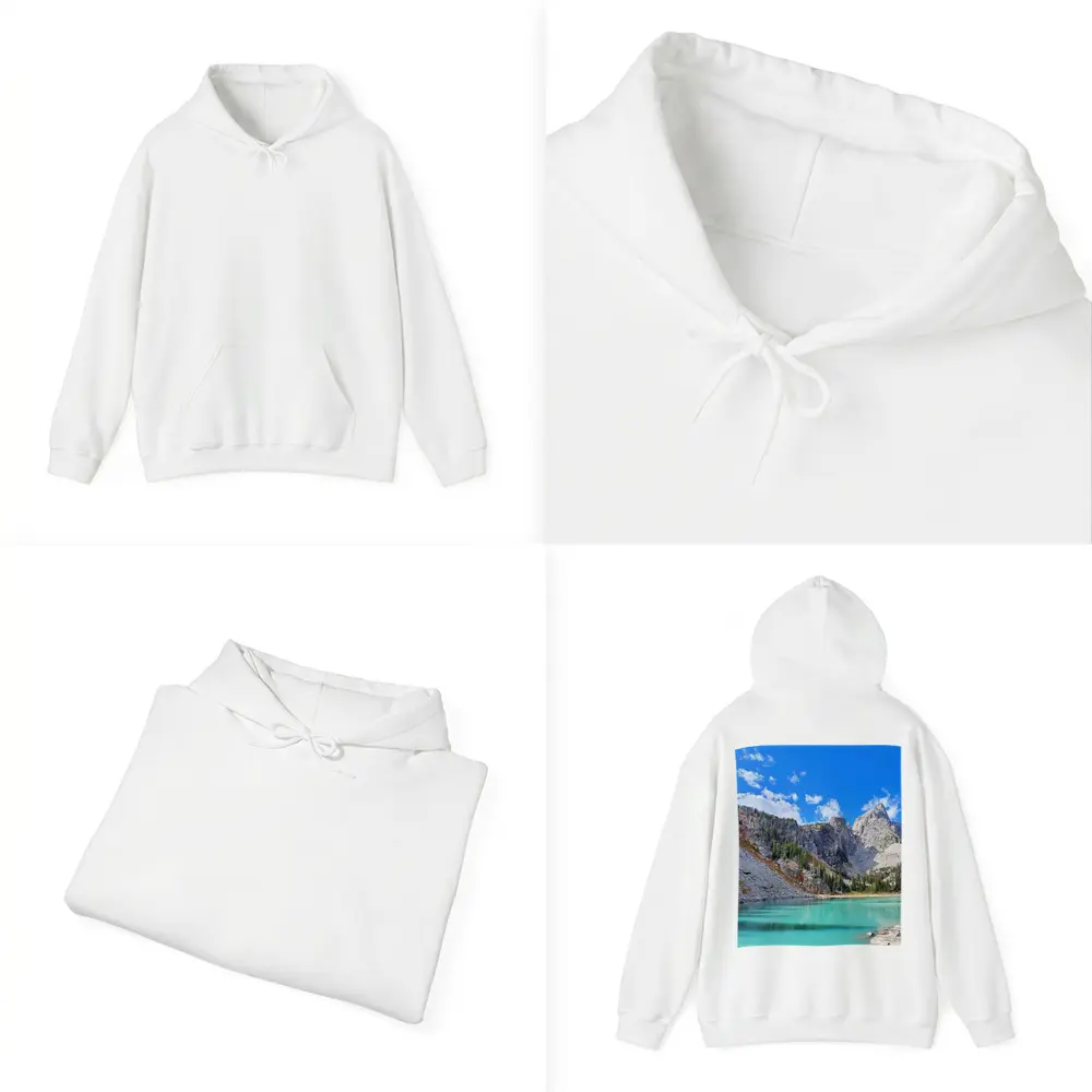 Turquoise Alpine Lake Rocky Mountain Peaks – Hoodies