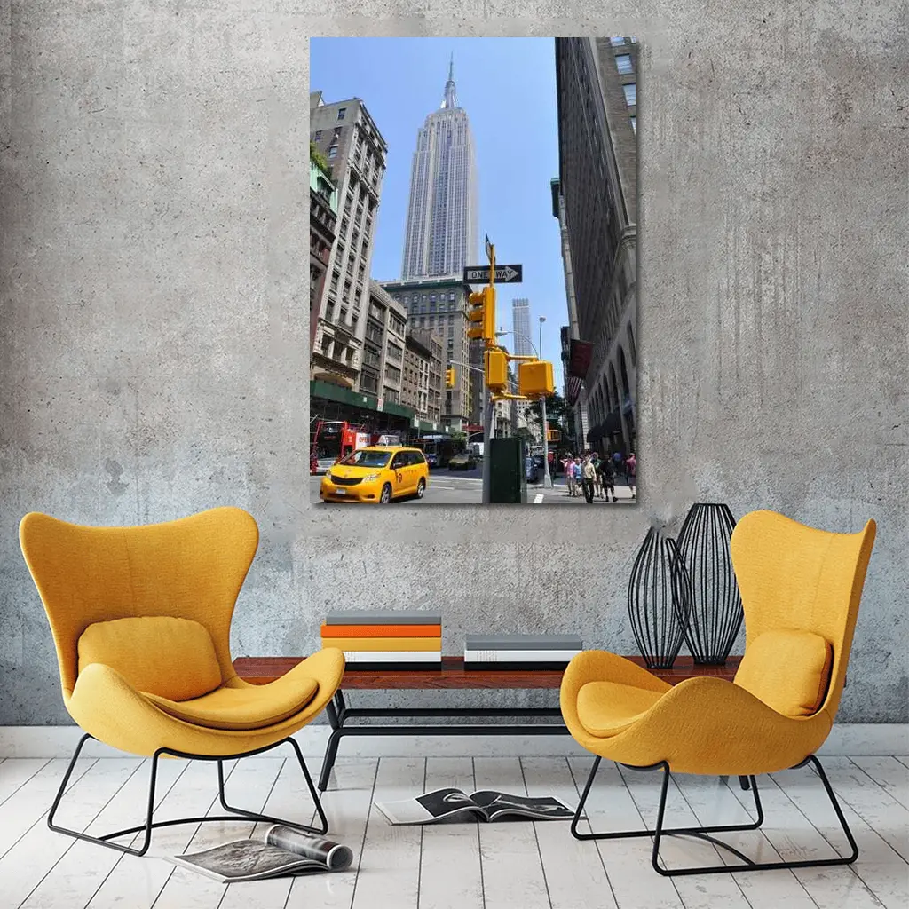 Empire State Building New York City Street – Wall Art