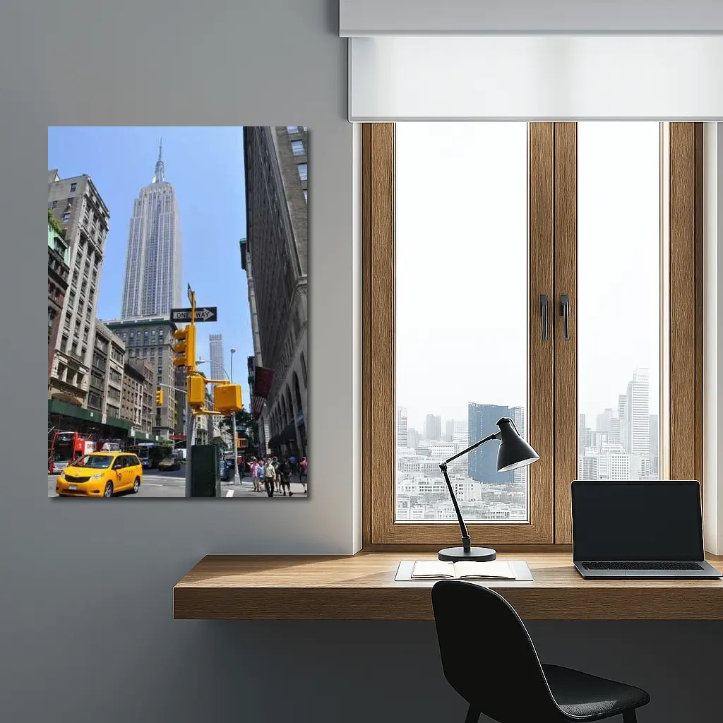 Empire State Building New York City Street – Wall Art