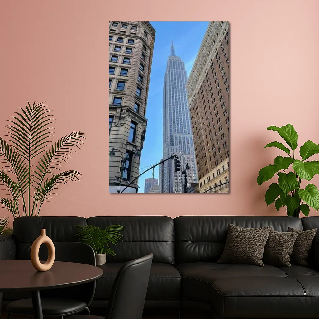 Empire State Building New York City Street View – Wall Art