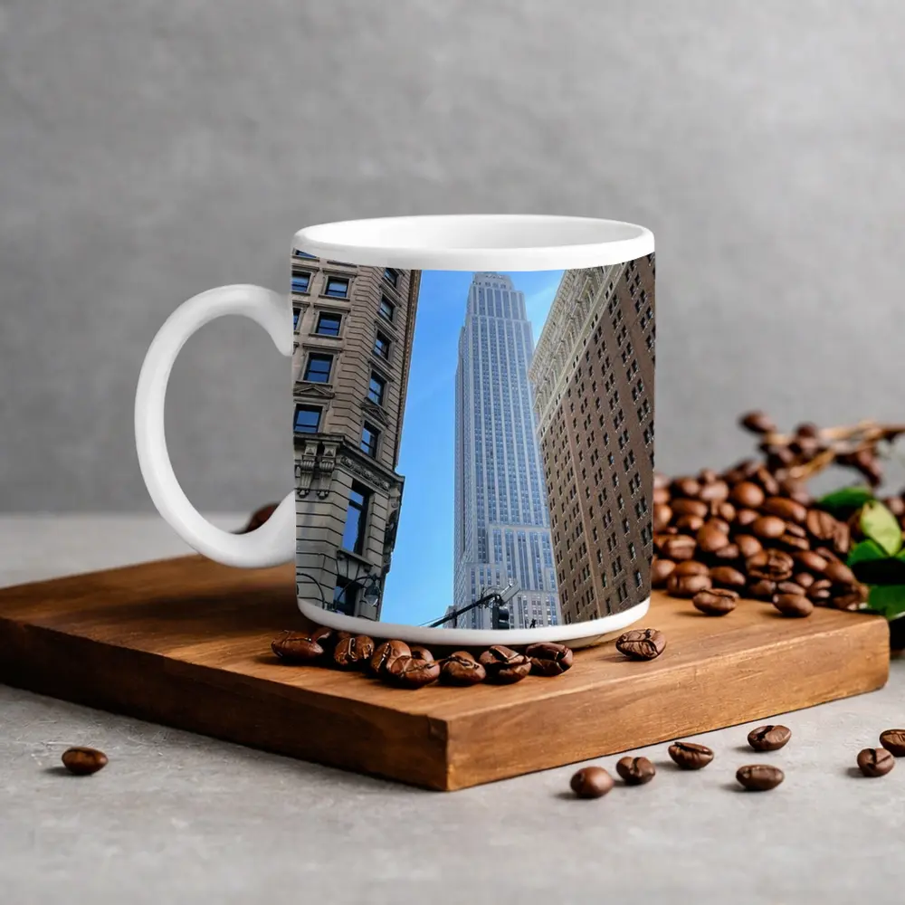 Empire State Building New York City Street View – Mugs
