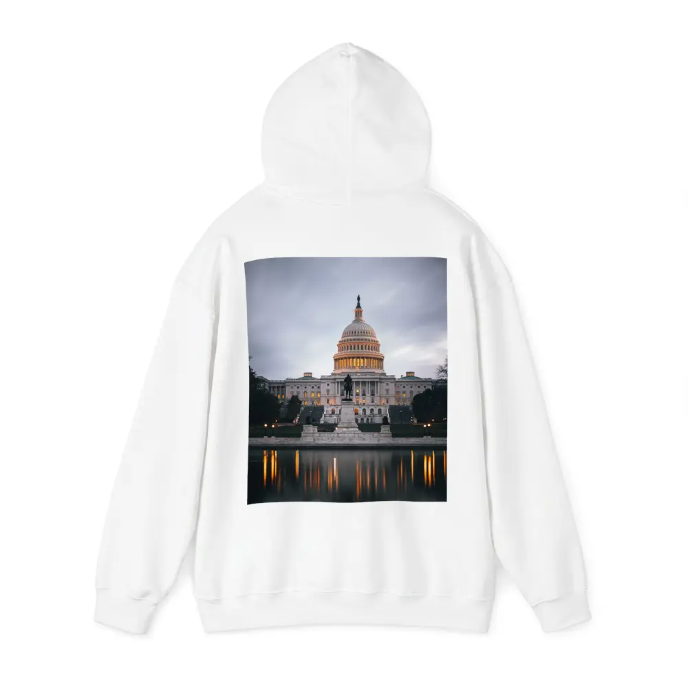 US Capitol Building Reflecting Pool Dusk Sky – Hoodies
