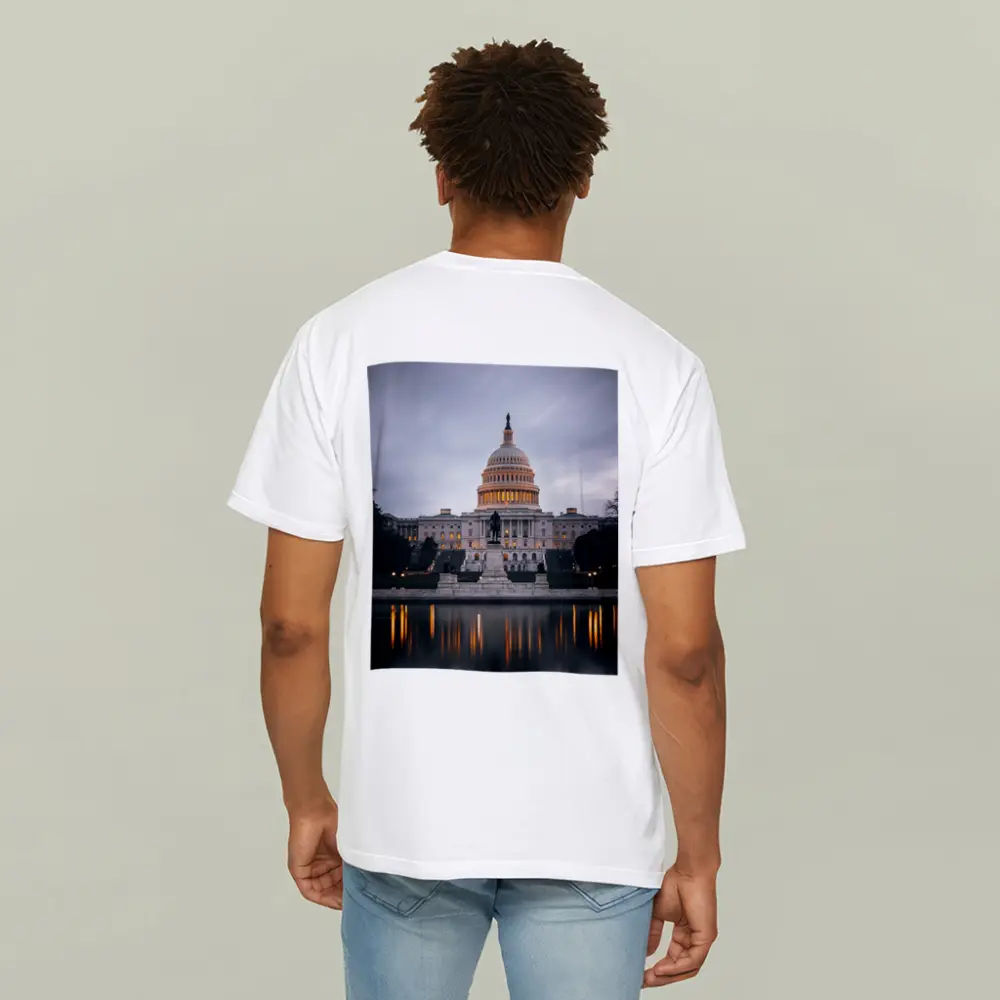 US Capitol Building Reflecting Pool Dusk Sky – T-Shirts