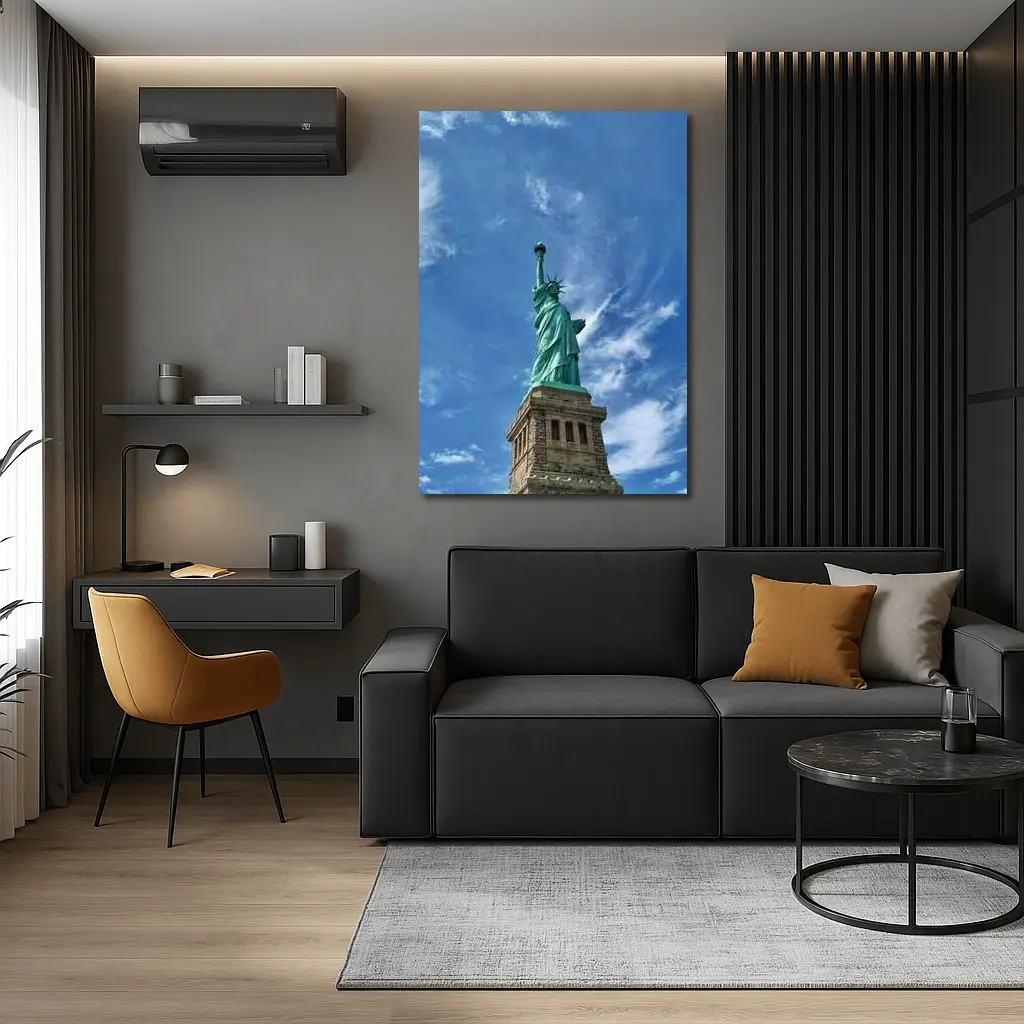 Statue of Liberty Blue Sky New York – Wall Art