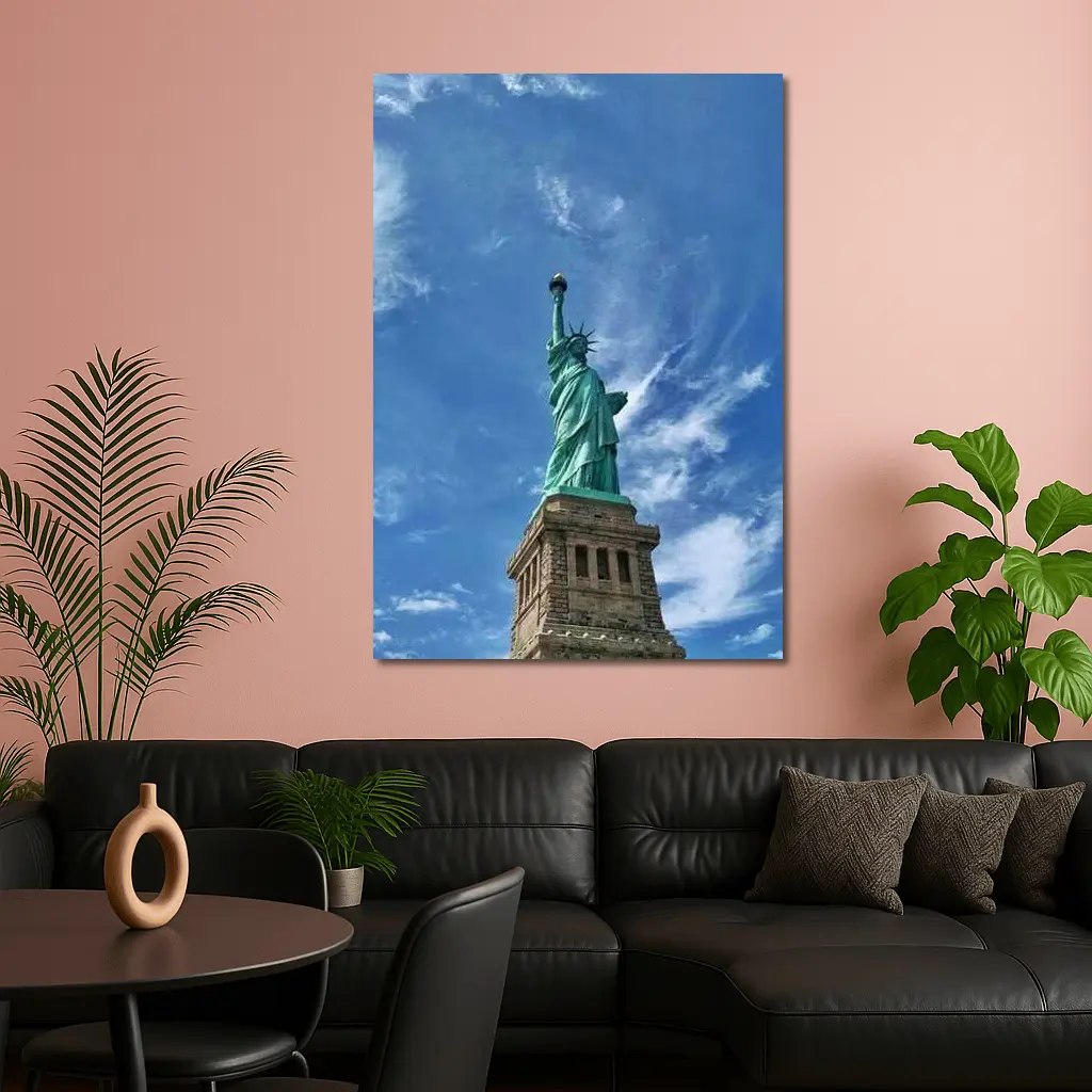 Statue of Liberty Blue Sky New York – Wall Art