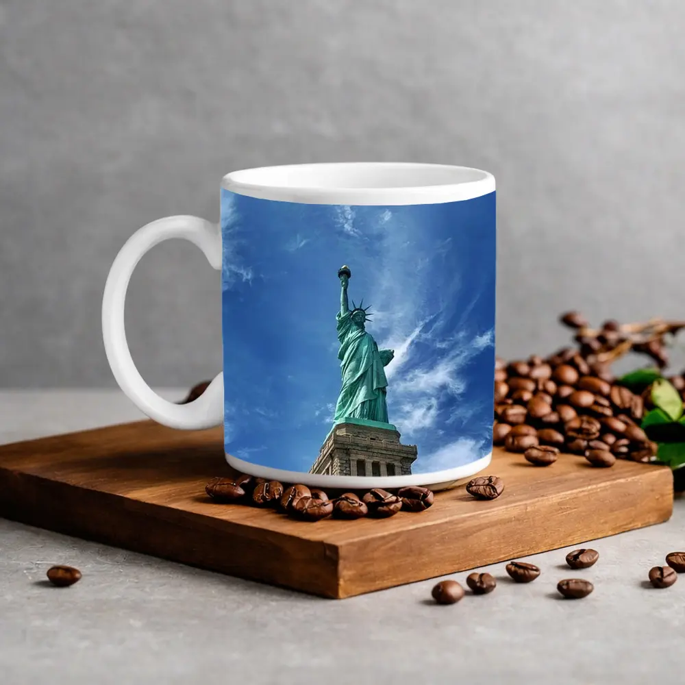 Statue of Liberty Blue Sky New York – Mugs