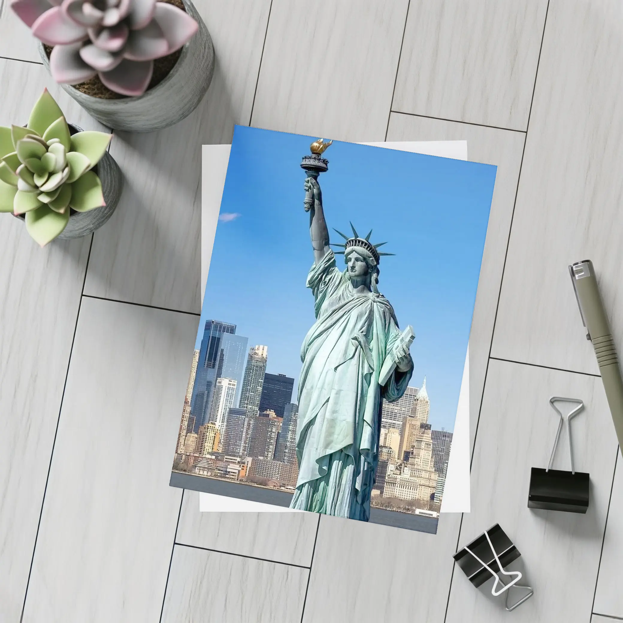 Statue of Liberty New York City Skyline – Postcards