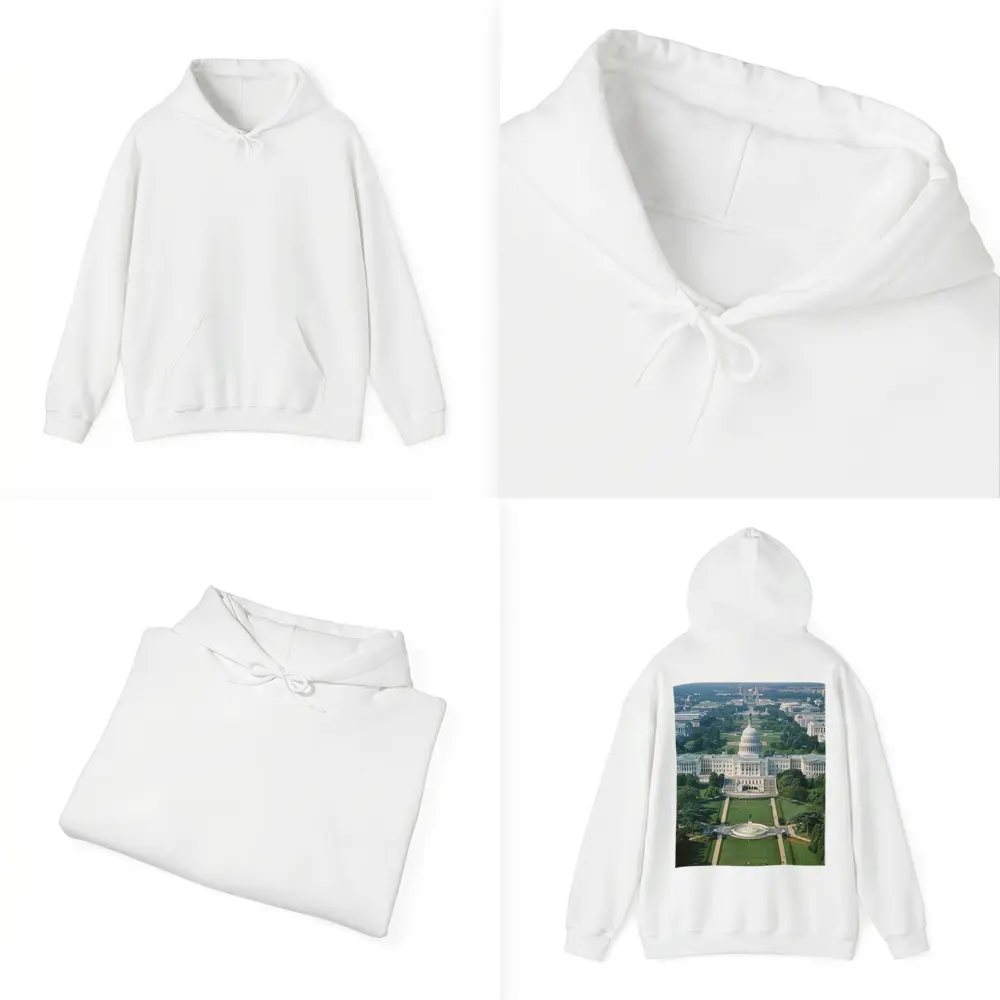 US Capitol Building Washington DC Aerial View – Hoodies