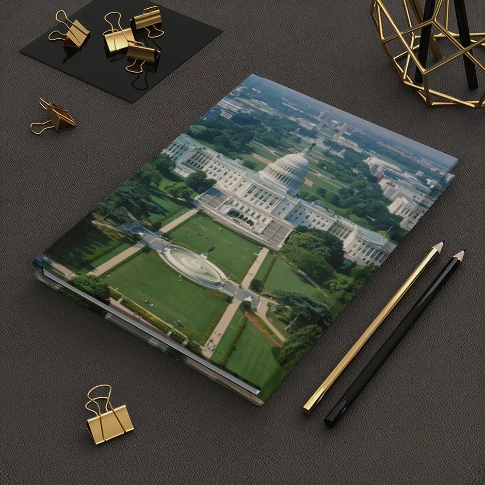 US Capitol Building Washington DC Aerial View – Notebooks