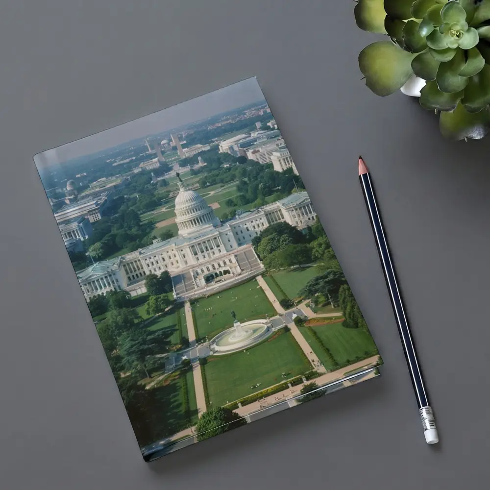 US Capitol Building Washington DC Aerial View – Notebooks