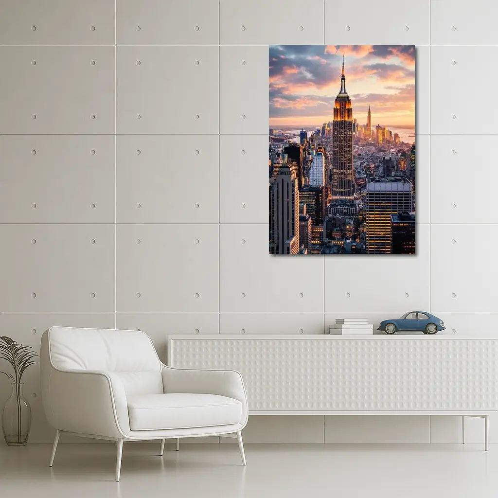 Empire State Building New York City Sunset – Wall Art