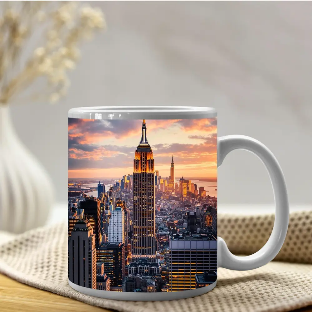 Empire State Building New York City Sunset – Mugs