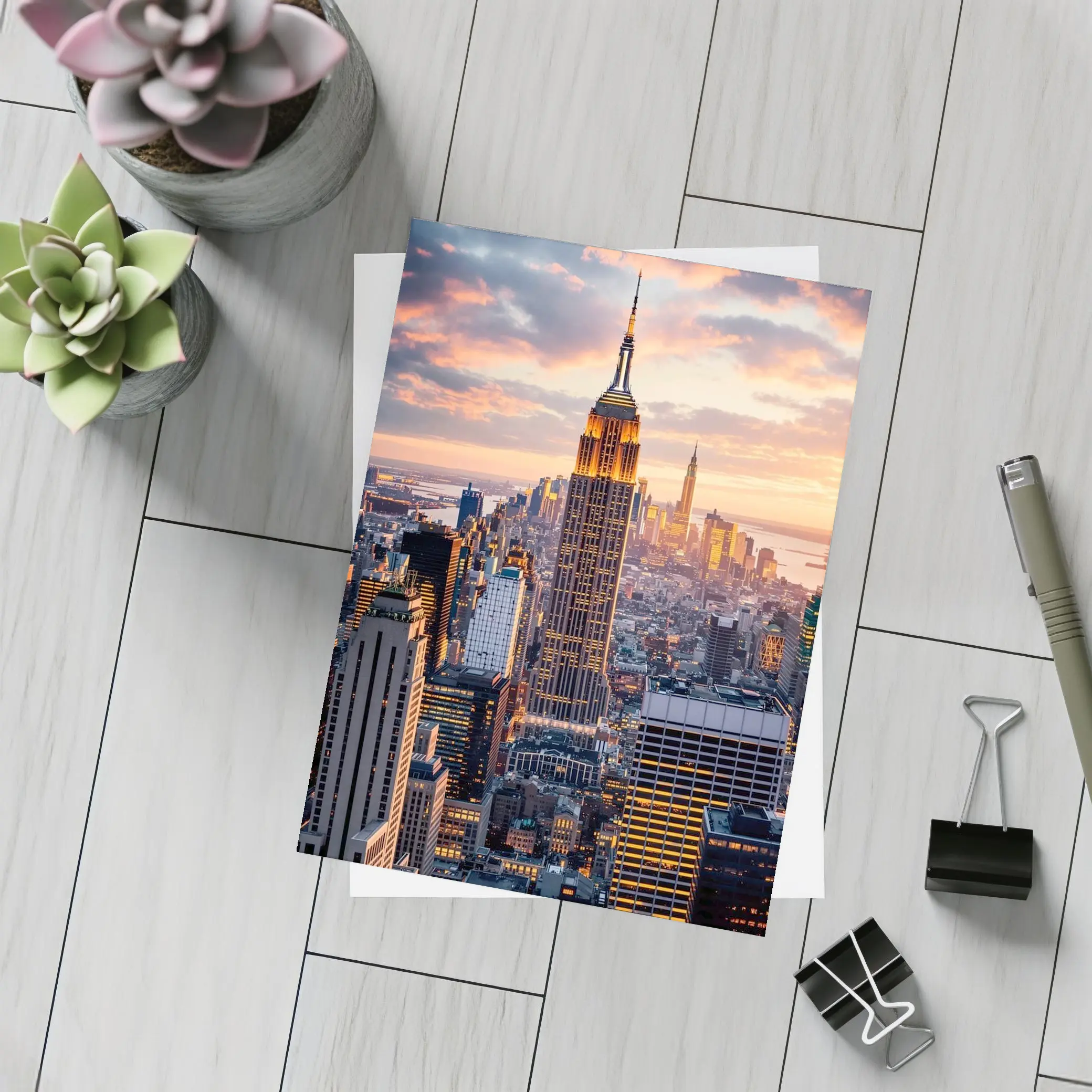Empire State Building New York City Sunset – Postcards