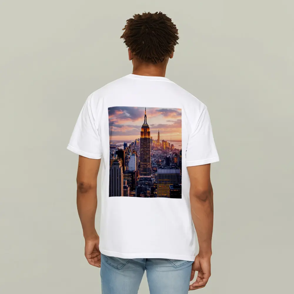 Empire State Building New York City Sunset – T-Shirts