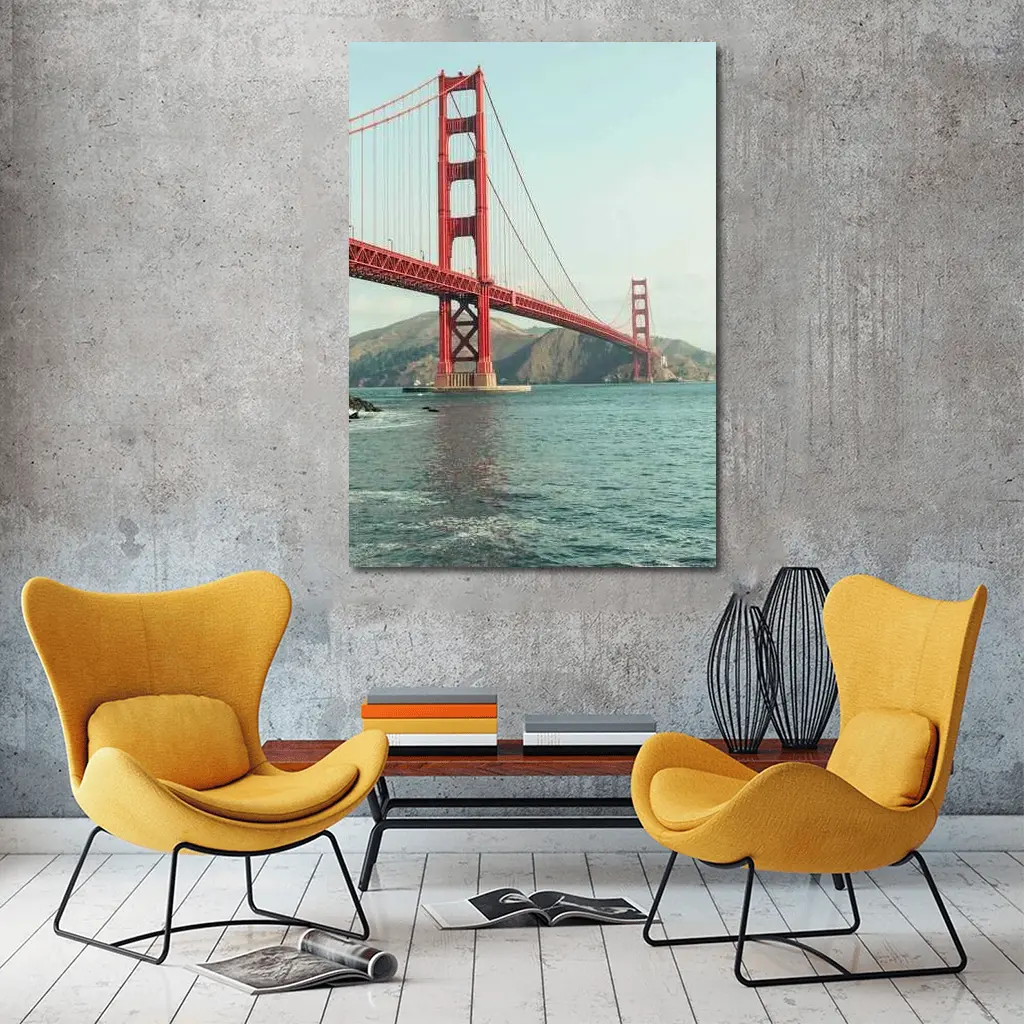Golden Gate Bridge San Francisco Bay View – Wall Art