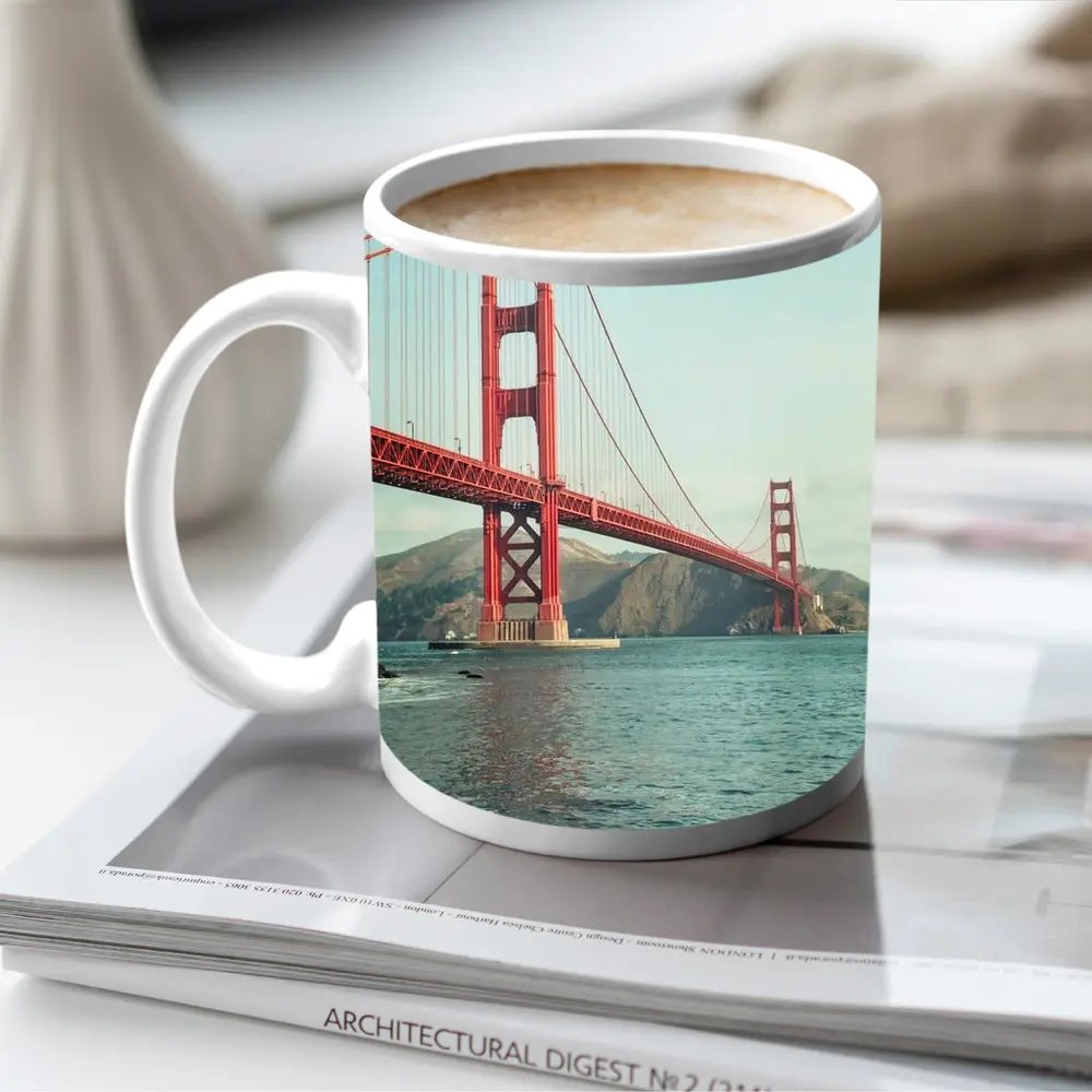 Golden Gate Bridge San Francisco Bay View – Mugs