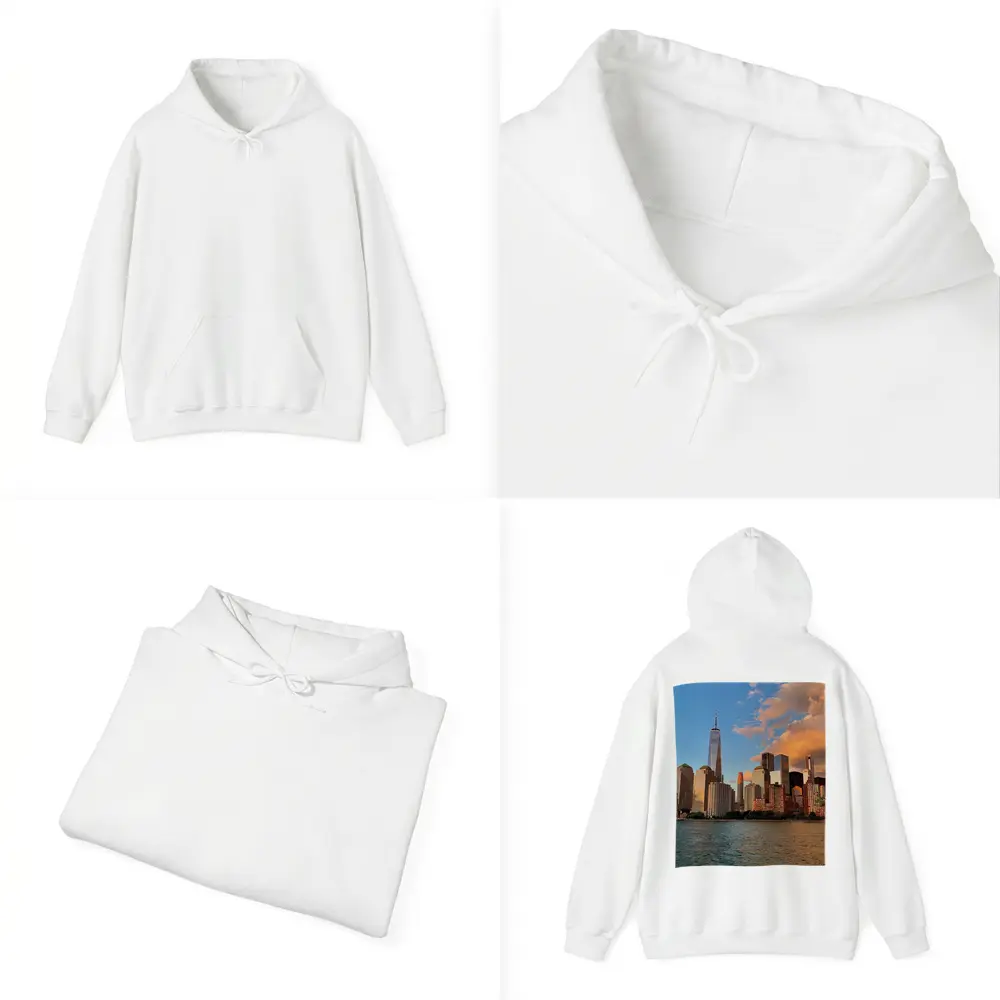 New York City Skyline Golden Sunset View – Hoodies