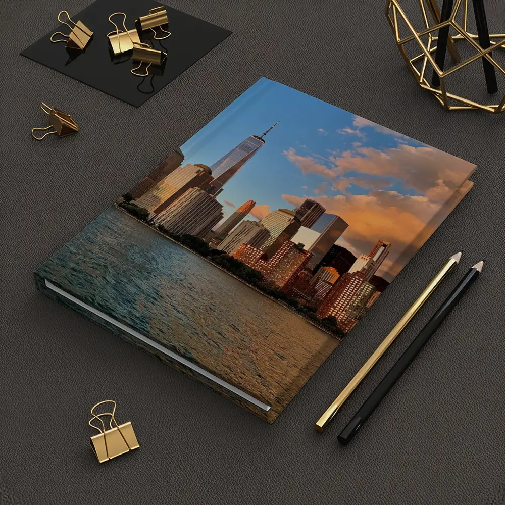 New York City Skyline Golden Sunset View – Notebooks