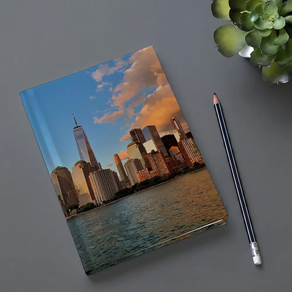 New York City Skyline Golden Sunset View – Notebooks