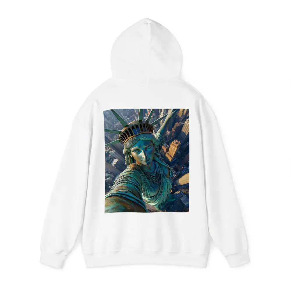 Statue of Liberty Selfie New York Skyline – Hoodies