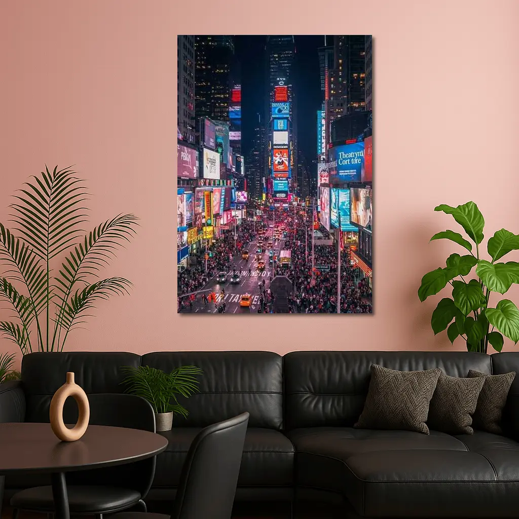 Times Square New York City At Night – Wall Art