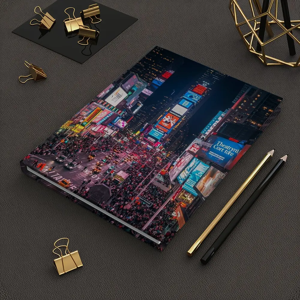 Times Square New York City At Night – Notebooks