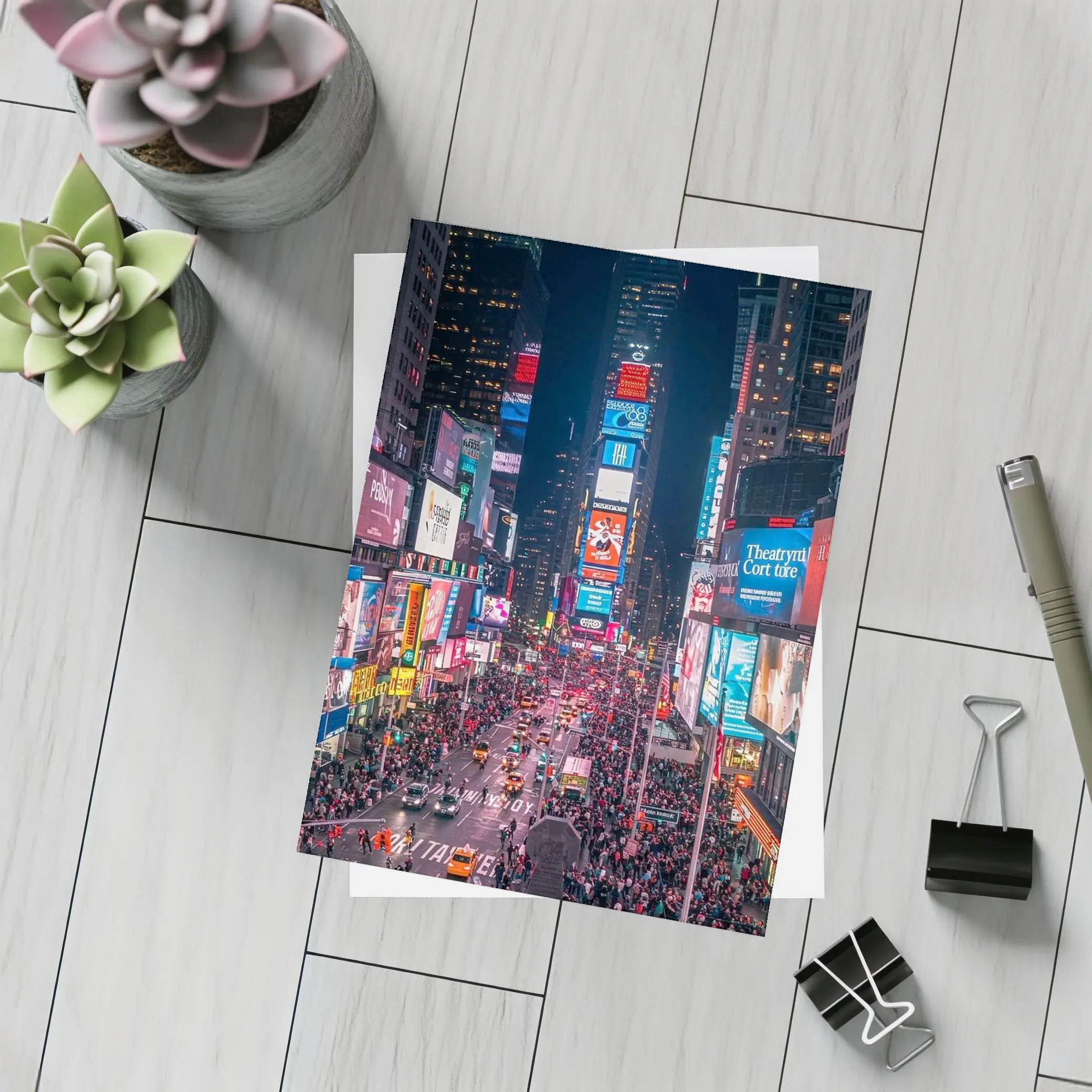 Times Square New York City At Night – Postcards