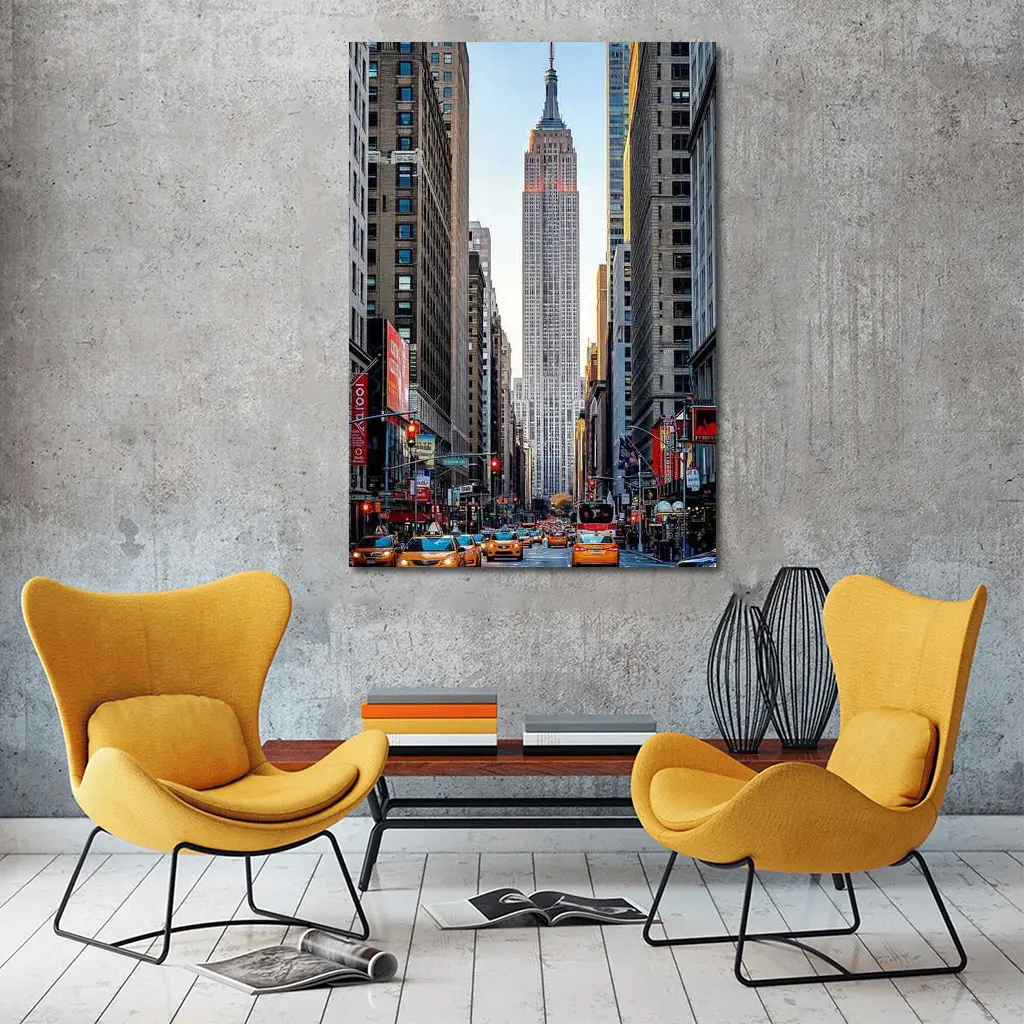 Empire State Building New York City Street – Wall Art