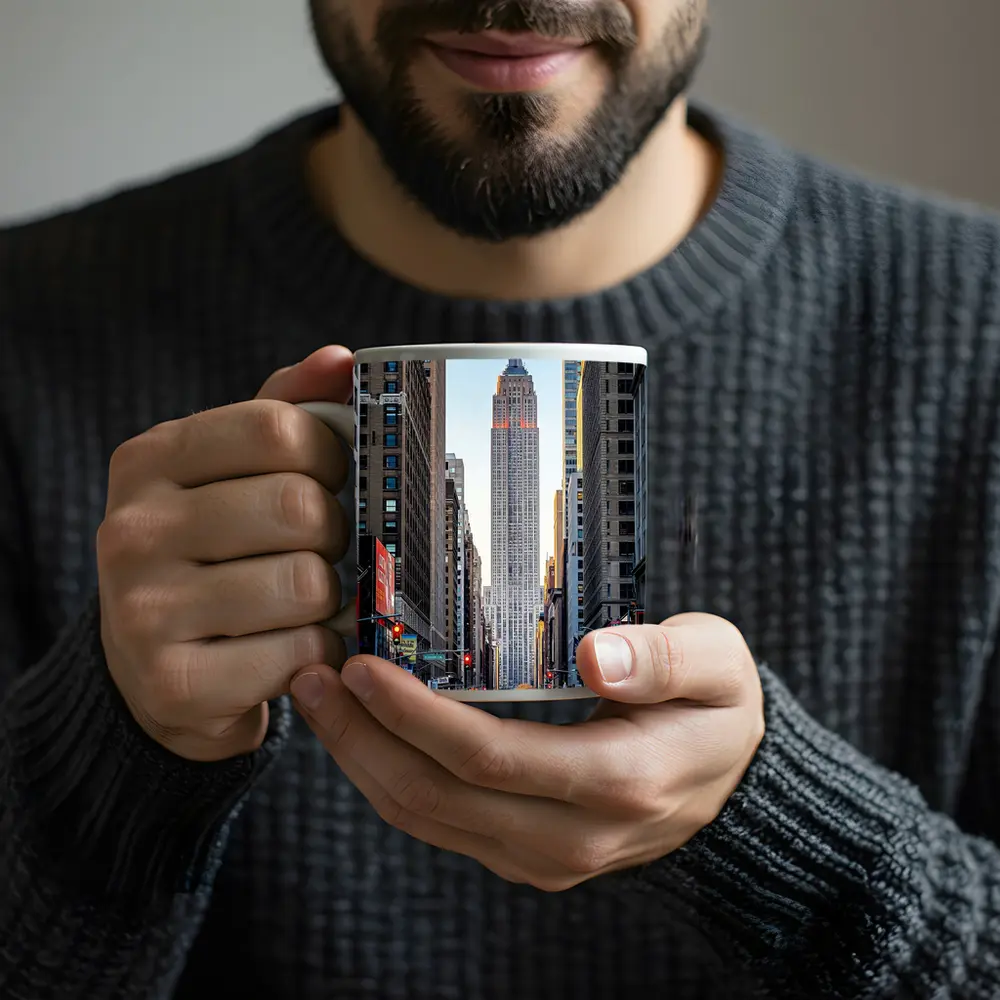 Empire State Building New York City Street – Mugs