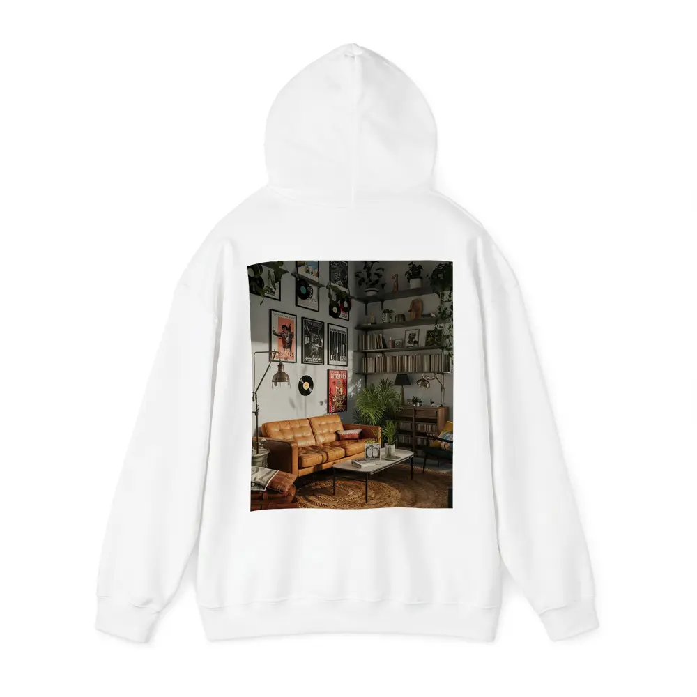 Retro Living Room With Vinyl Record Gallery – Hoodies