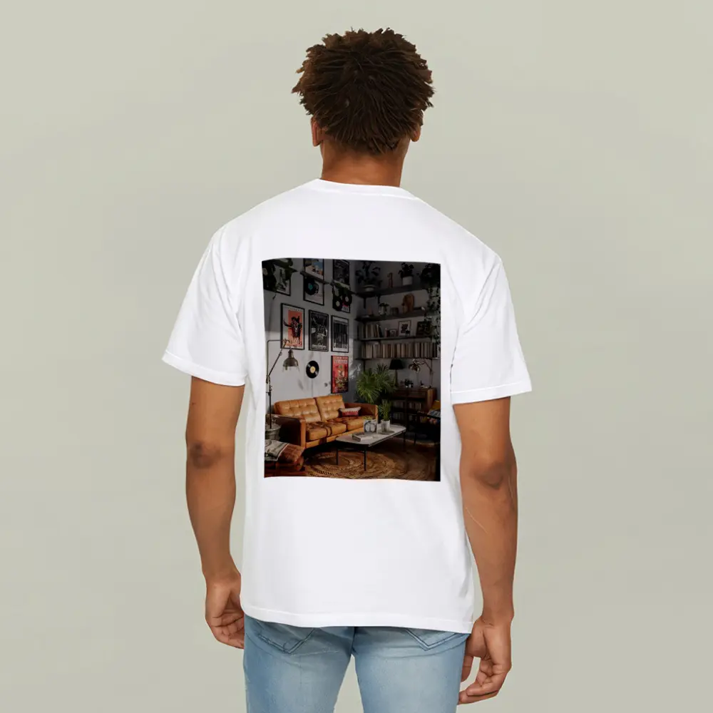Retro Living Room With Vinyl Record Gallery – T-Shirts