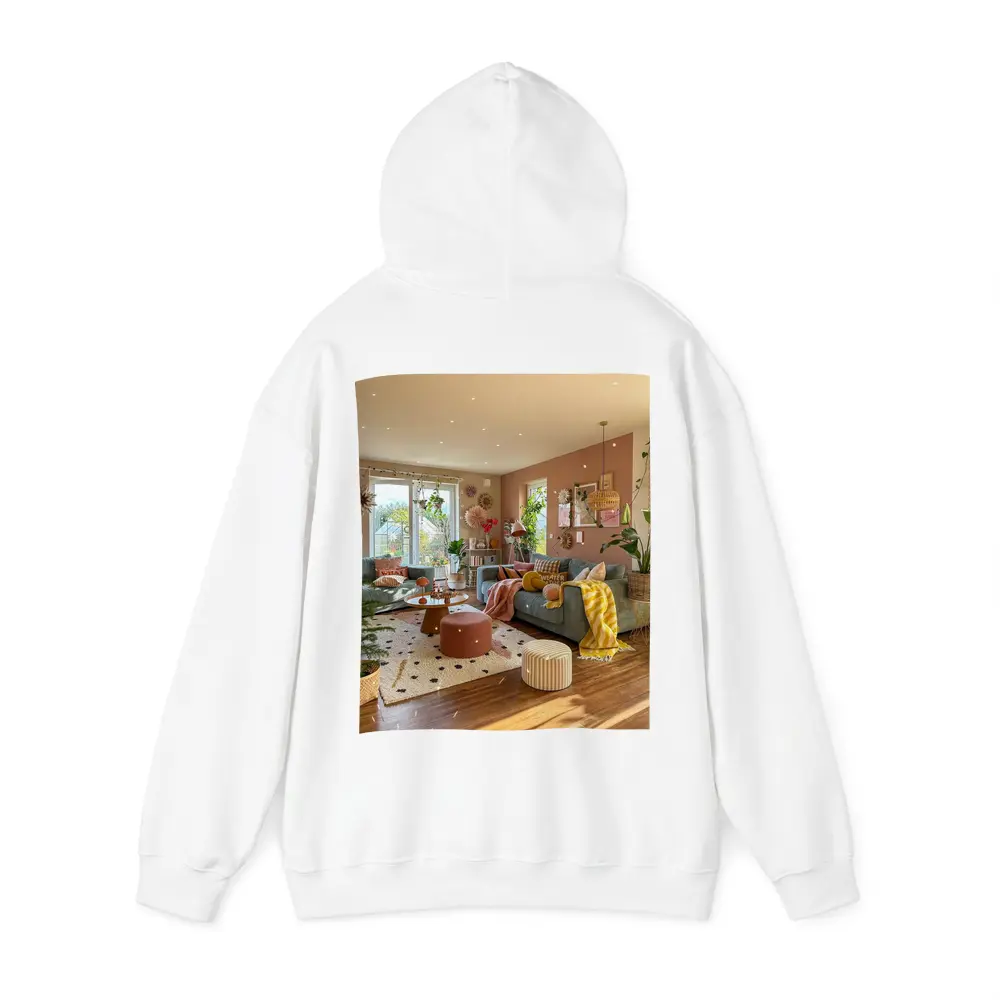Boho Living Room Warm Cozy Interior Design – Hoodies