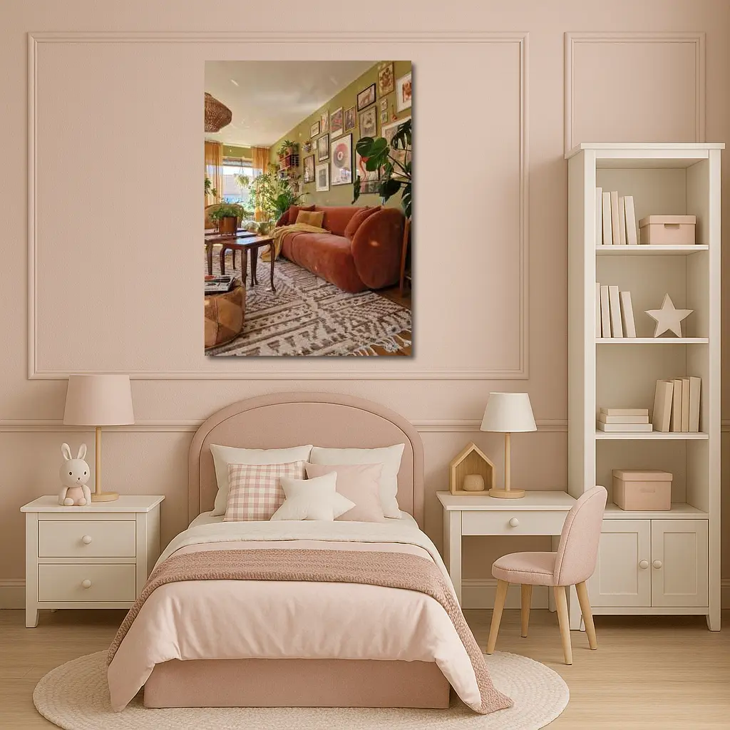 Boho Living Room Green Wall Gallery – Wall Art