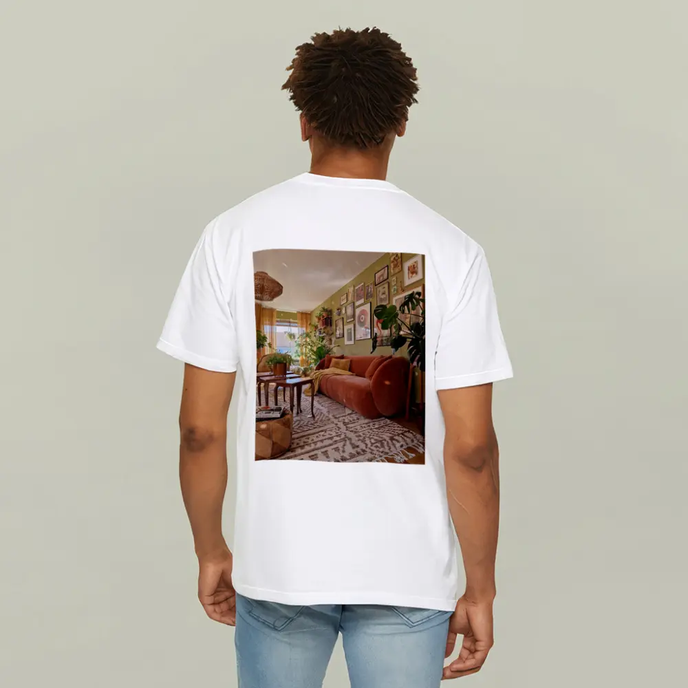 Boho Living Room Green Wall Gallery – T-Shirts
