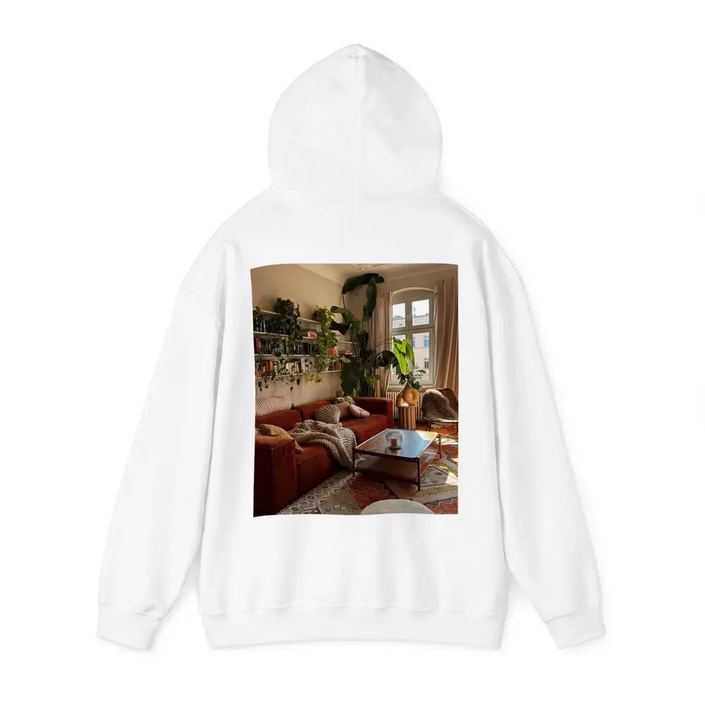 Boho Living Room Warm Terracotta Cozy Interior – Hoodies