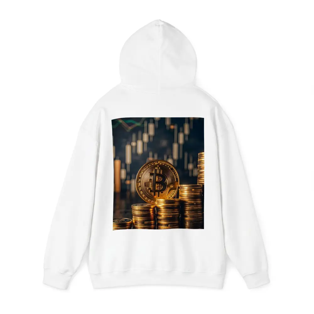 Bitcoin Gold Coin Stack Trading Chart – Hoodies