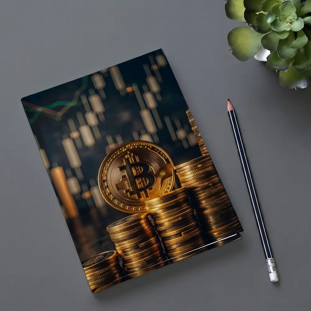 Bitcoin Gold Coin Stack Trading Chart – Notebooks