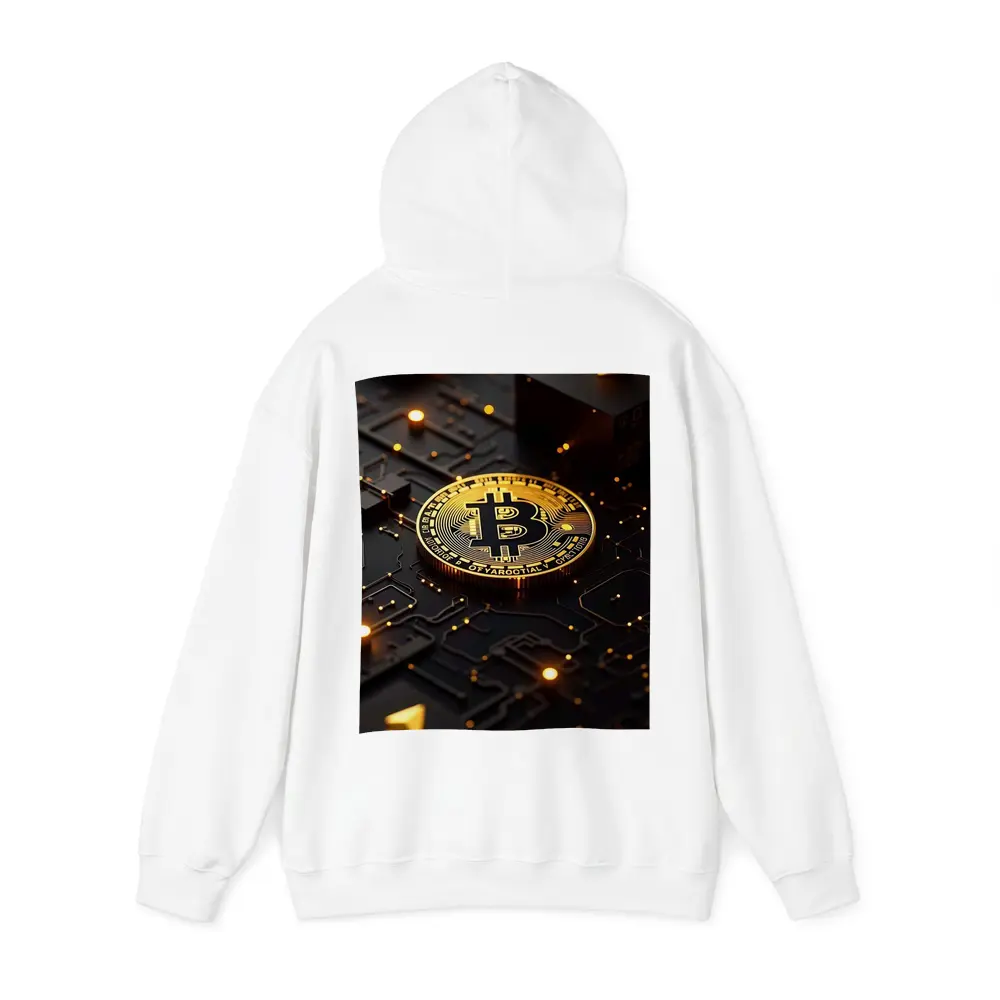 Bitcoin Gold Coin Dark Circuit Board – Hoodies