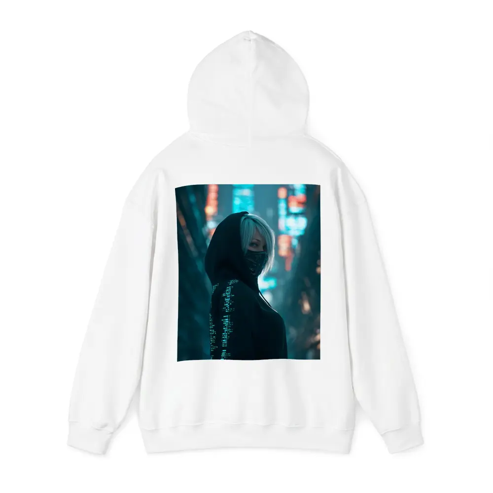 Cyberpunk Girl Neon City Night Street – Hoodies