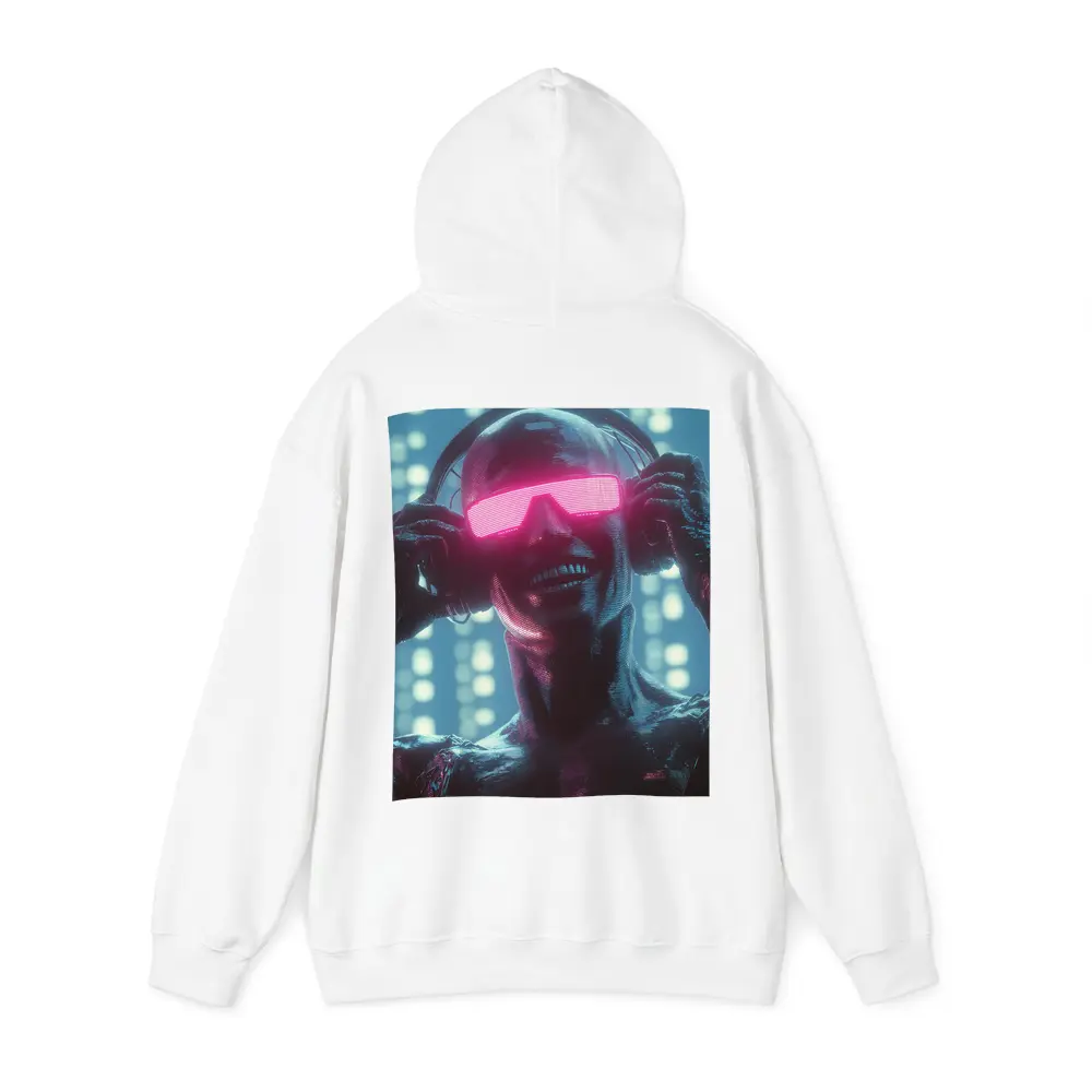Cyberpunk Robot DJ Neon Pink Visor – Hoodies