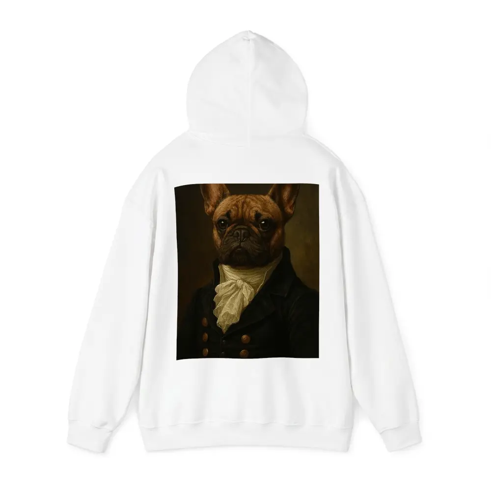 French Bulldog Portrait Dark Oil Painting Style – Hoodies