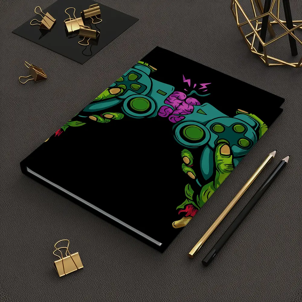 Zombie Hands Holding Game Controller Brain – Notebooks