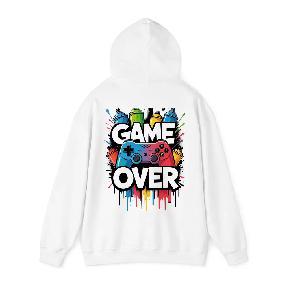 Game Over Graffiti Gaming Controller Art – Hoodies