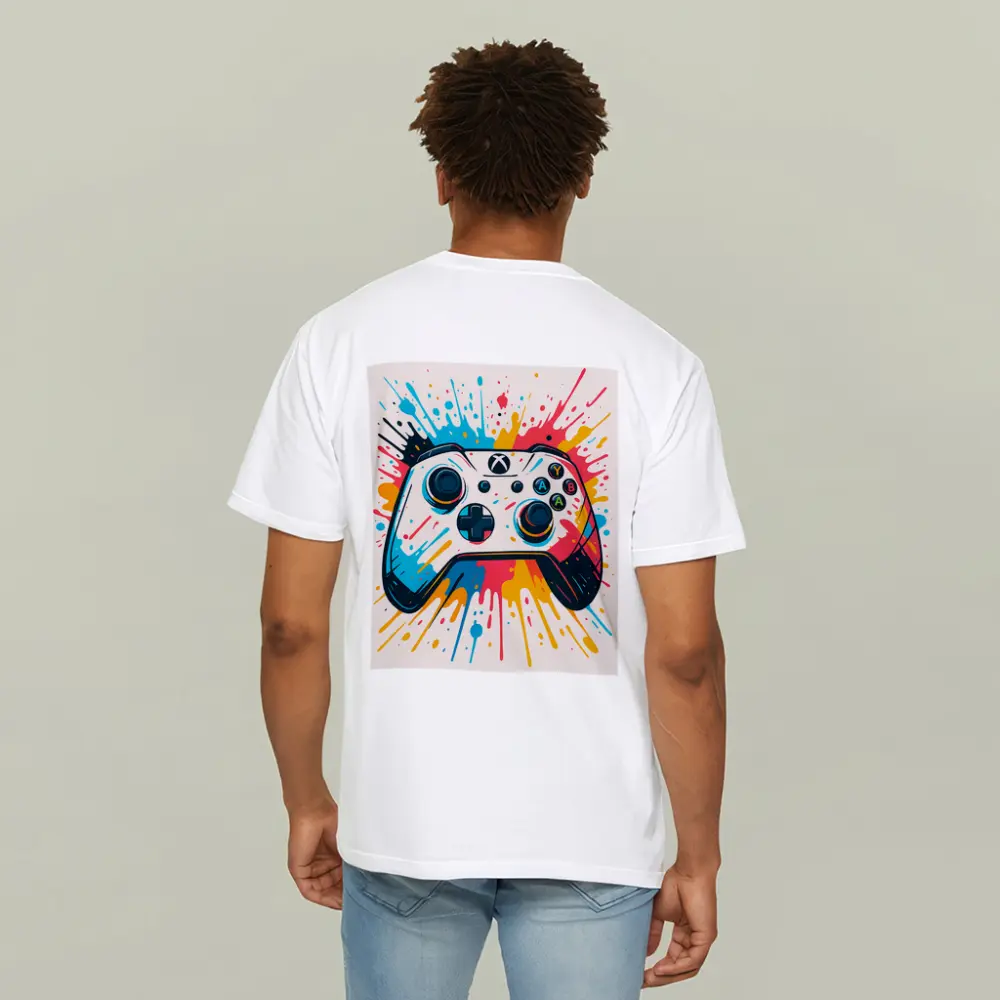 Xbox Controller Colorful Paint Splash Art – T-Shirts
