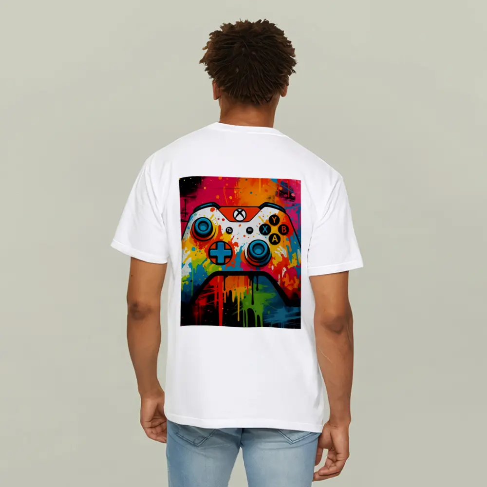 Xbox Controller Graffiti Colorful Paint Splatter Art – T-Shirts