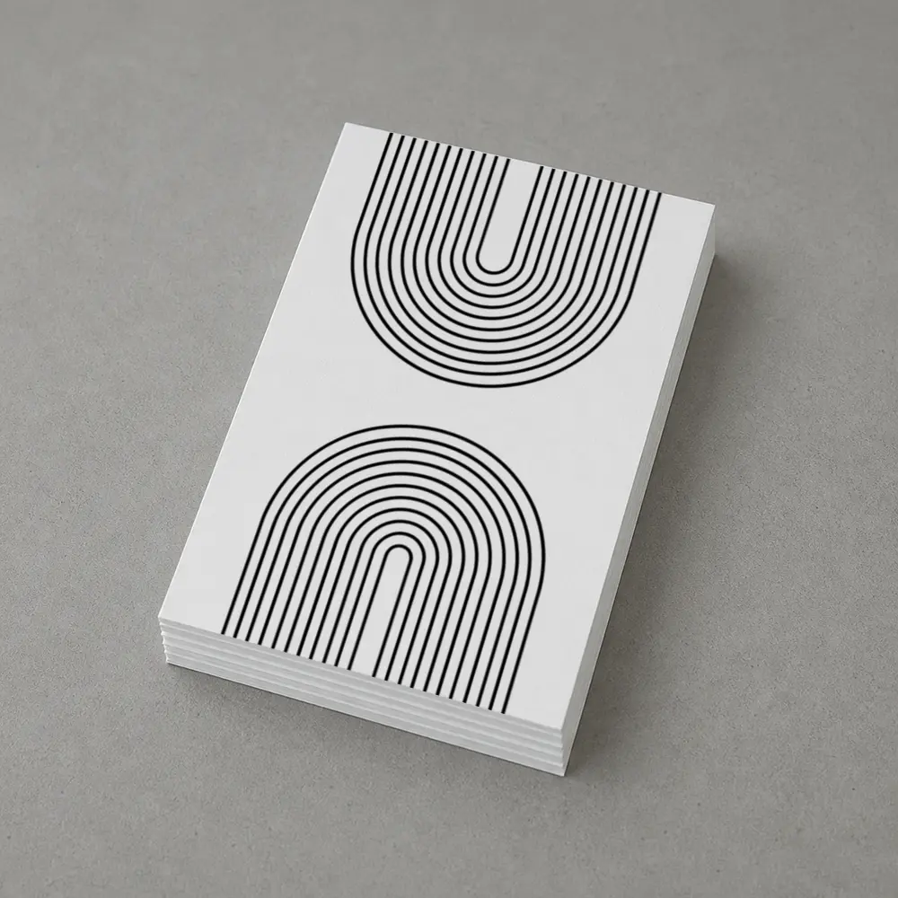 Black White Arch Lines Minimalist Geometric Art – Postcards