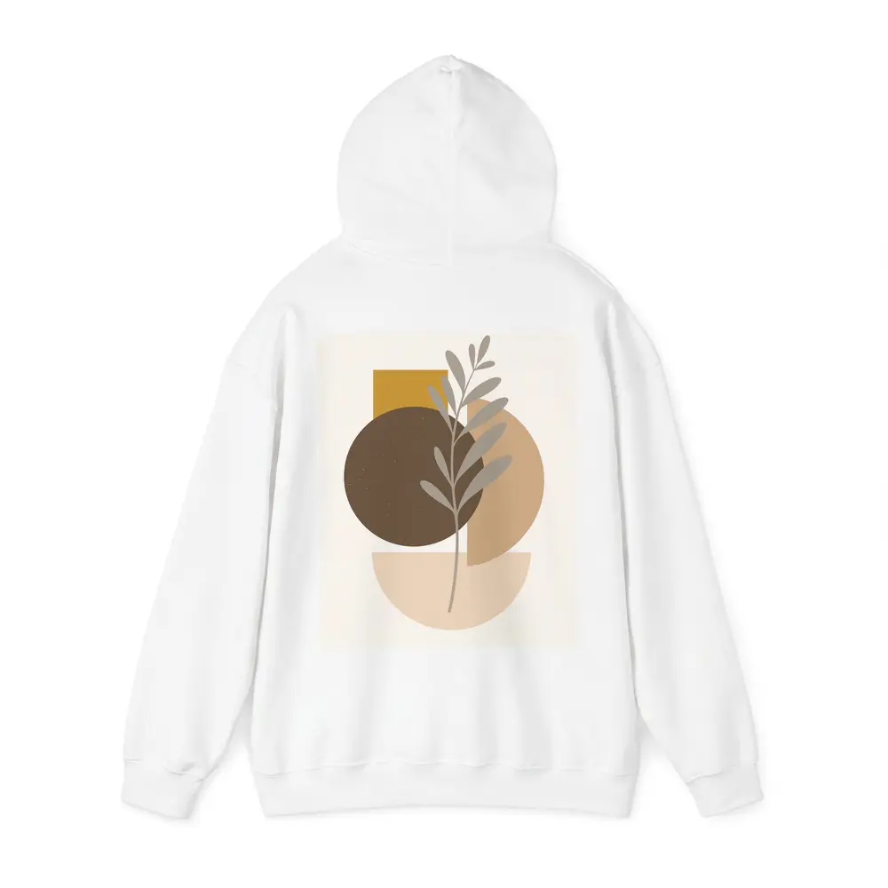 Boho Abstract Botanical Shapes Warm Earth Tones – Hoodies