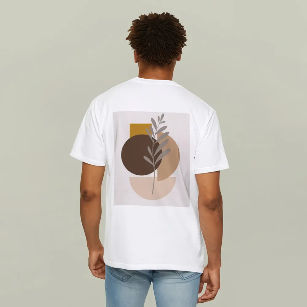 Boho Abstract Botanical Shapes Warm Earth Tones – T-Shirts