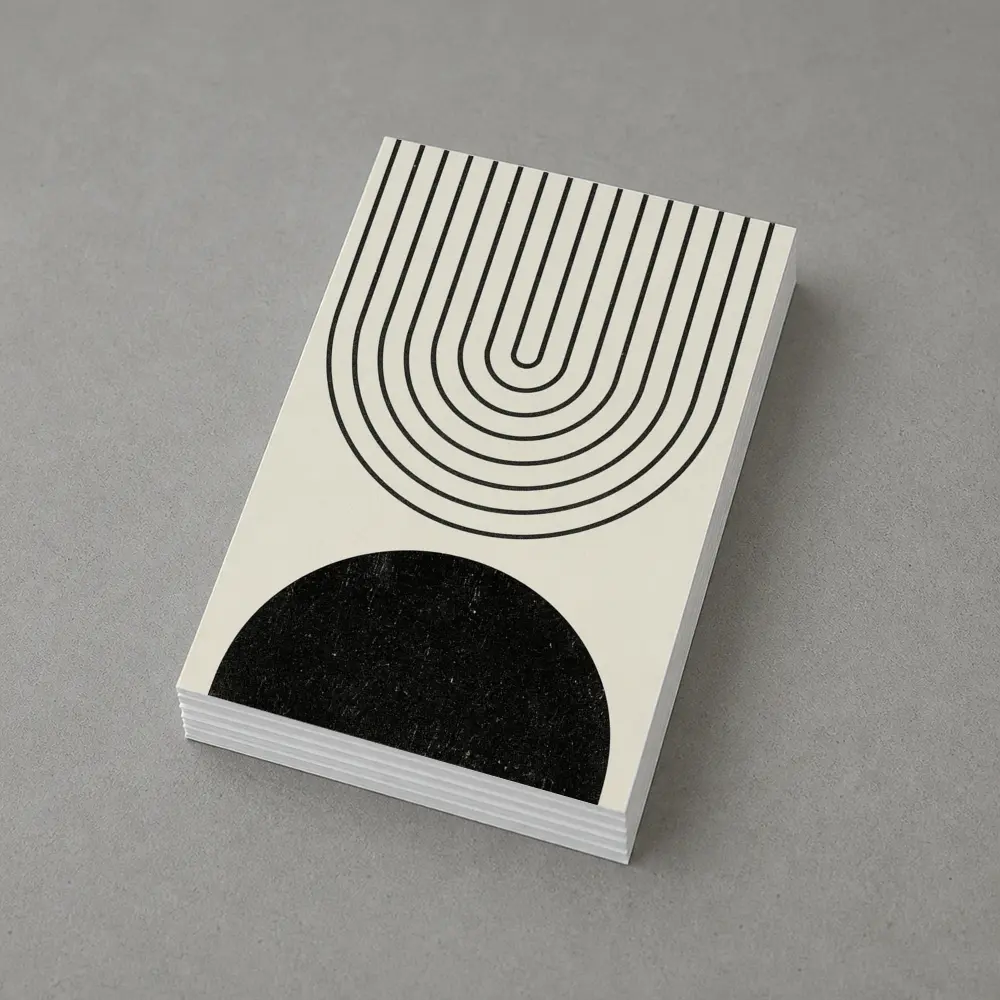 Black White Arch Geometric Minimal Abstract Art – Postcards