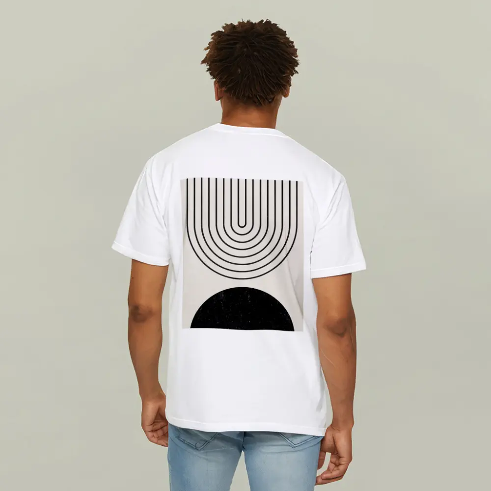 Black White Arch Geometric Minimal Abstract Art – T-Shirts